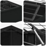 vidaXL Elektrický nastaviteľný rám postele Čierna 190 x 90 x 33,5 cm – Obrázok 8