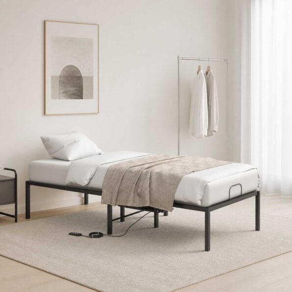 vidaXL Elektrický nastaviteľný rám postele Čierna 90 x 190 x 48 cm – Obrázok 4