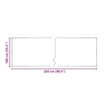 vidaXL Plachta 350 gsm Priehľadná 2,5 x 1 m PVC – Obrázok 10