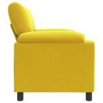 vidaXL Pohovka Žltá 94 x 85 x 93 cm Zamat – Obrázok 4