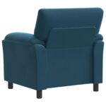 vidaXL Pohovka Modrá 94 x 85 x 93 cm Zamat – Obrázok 5