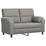 vidaXL Pohovka Svetlosivá 154 x 85 x 93 cm Zamat – Obrázok 2