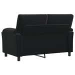 vidaXL Pohovka Čierna 154 x 85 x 93 cm Zamat – Obrázok 5