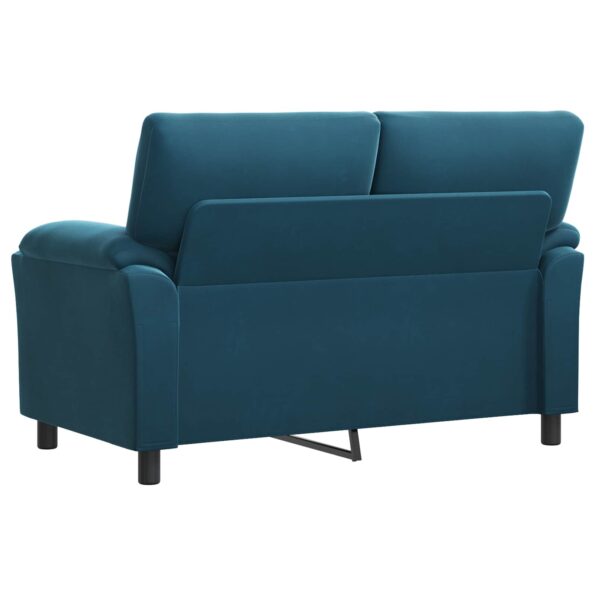 vidaXL Pohovka Modrá 154 x 85 x 93 cm Zamat – Obrázok 5