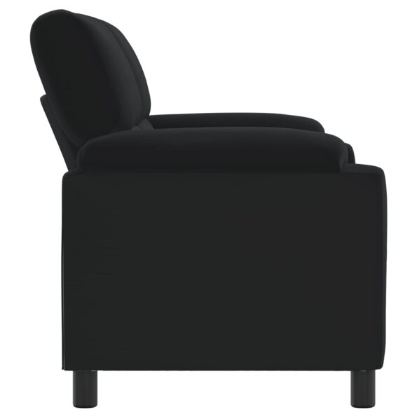 vidaXL Pohovka Čierna 174 x 85 x 93 cm Zamat – Obrázok 4