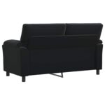 vidaXL Pohovka Čierna 174 x 85 x 93 cm Zamat – Obrázok 5