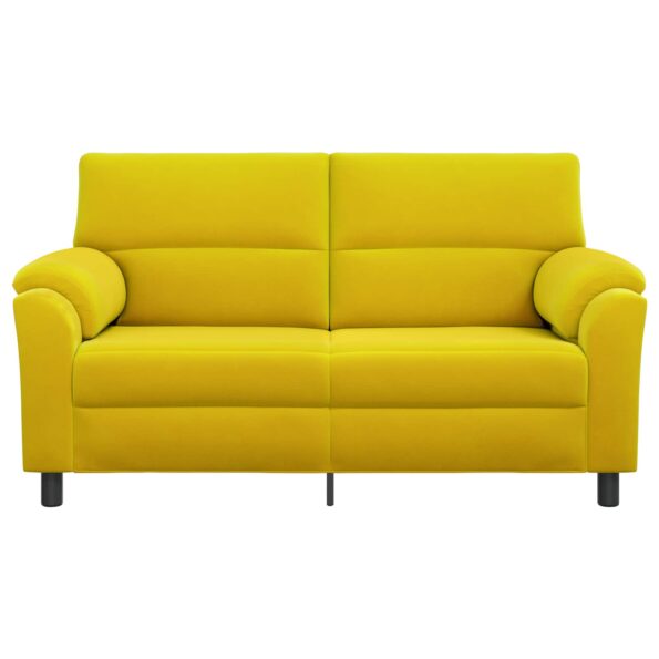 vidaXL Pohovka Žltá 174 x 85 x 93 cm Zamat – Obrázok 3
