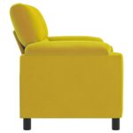 vidaXL Pohovka Žltá 174 x 85 x 93 cm Zamat – Obrázok 4