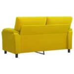 vidaXL Pohovka Žltá 174 x 85 x 93 cm Zamat – Obrázok 5
