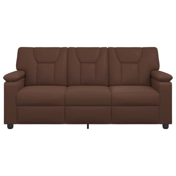 vidaXL Pohovka Hnedá 191 x 85 x 93 cm Umelá koža – Obrázok 3