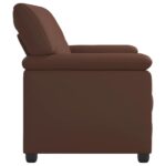 vidaXL Pohovka Hnedá 191 x 85 x 93 cm Umelá koža – Obrázok 4