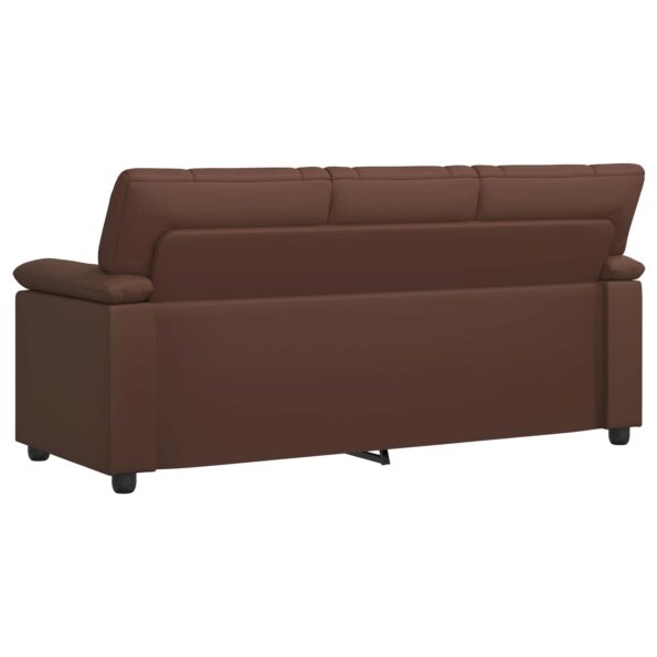 vidaXL Pohovka Hnedá 191 x 85 x 93 cm Umelá koža – Obrázok 5