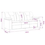 vidaXL Pohovka Hnedá 191 x 85 x 93 cm Umelá koža – Obrázok 9