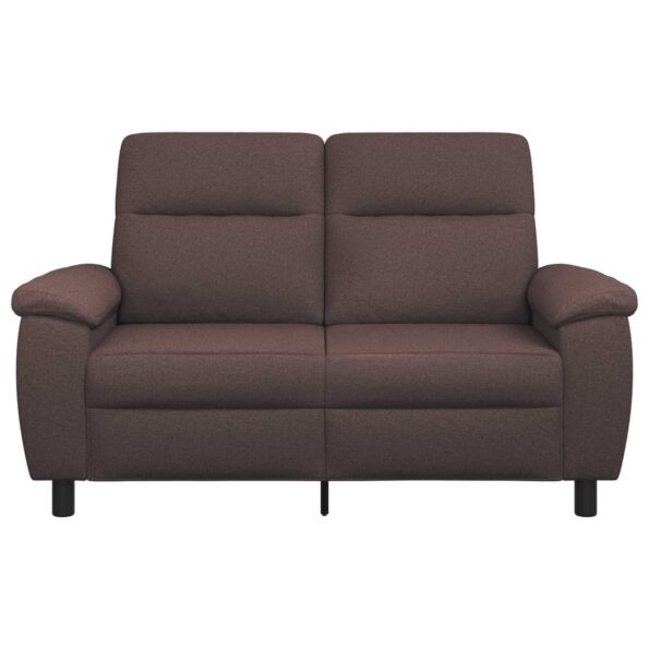 vidaXL Pohovka Tmavohnedá 158 x 90 x 95 cm Látka – Obrázok 3