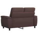 vidaXL Pohovka Tmavohnedá 158 x 90 x 95 cm Látka – Obrázok 5
