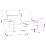 vidaXL Pohovka Tmavohnedá 178 x 90 x 95 cm Látka – Obrázok 9