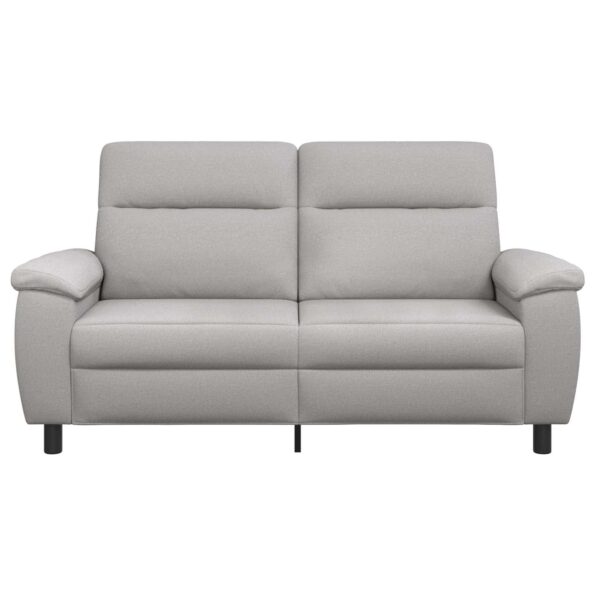 vidaXL Pohovka Oblá šedá 178 x 90 x 95 cm Látka – Obrázok 3