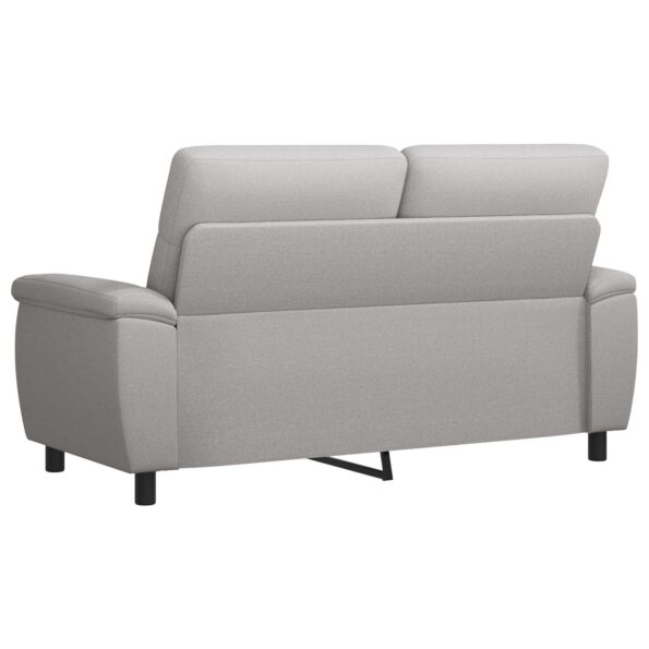 vidaXL Pohovka Oblá šedá 178 x 90 x 95 cm Látka – Obrázok 5
