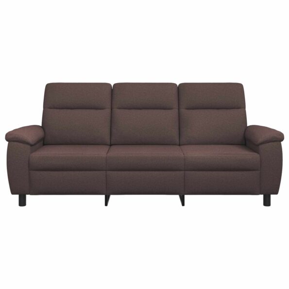 vidaXL Pohovka Tmavohnedá 214 x 90 x 95 cm Látka – Obrázok 3