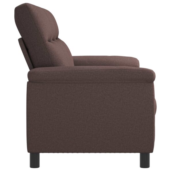 vidaXL Pohovka Tmavohnedá 214 x 90 x 95 cm Látka – Obrázok 4
