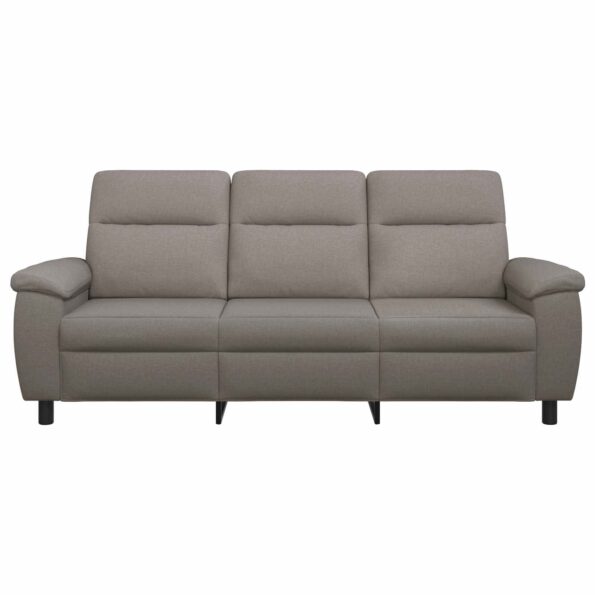 vidaXL Pohovka Sivohnedá 214 x 90 x 95 cm Látka – Obrázok 3