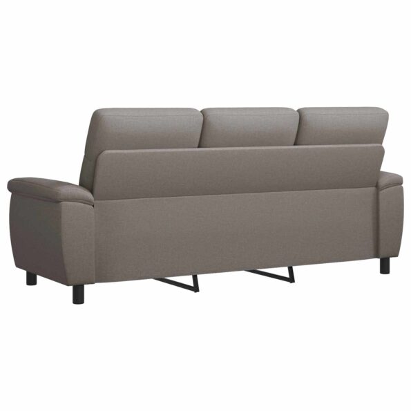 vidaXL Pohovka Sivohnedá 214 x 90 x 95 cm Látka – Obrázok 5