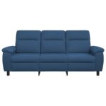 vidaXL Pohovka Modrá 214 x 90 x 95 cm Látka – Obrázok 3