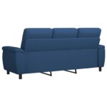 vidaXL Pohovka Modrá 214 x 90 x 95 cm Látka – Obrázok 5