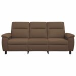 vidaXL Pohovka Hnedá 214 x 90 x 95 cm Látka – Obrázok 3