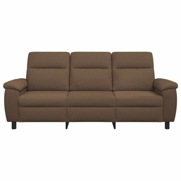 vidaXL Pohovka Hnedá 214 x 90 x 95 cm Látka – Obrázok 3