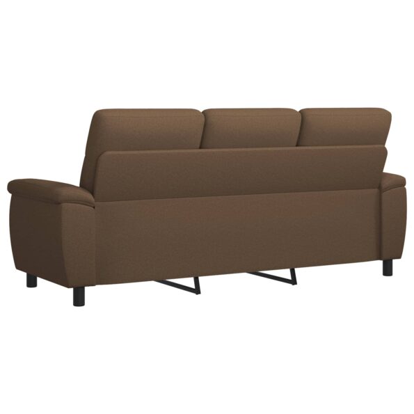 vidaXL Pohovka Hnedá 214 x 90 x 95 cm Látka – Obrázok 5