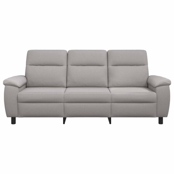 vidaXL Pohovka Oblá šedá 214 x 90 x 95 cm Látka – Obrázok 3