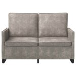 vidaXL Sofa pre 2 osoby Svetlosivá 130 x 81 x 82 cm – Obrázok 3