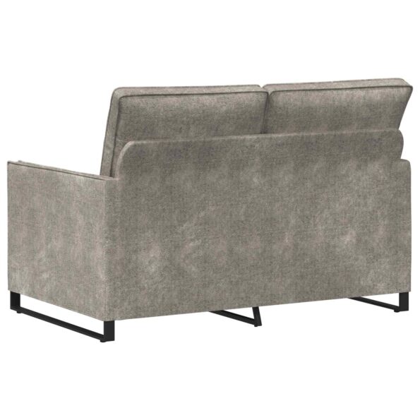 vidaXL Sofa pre 2 osoby Svetlosivá 130 x 81 x 82 cm – Obrázok 5