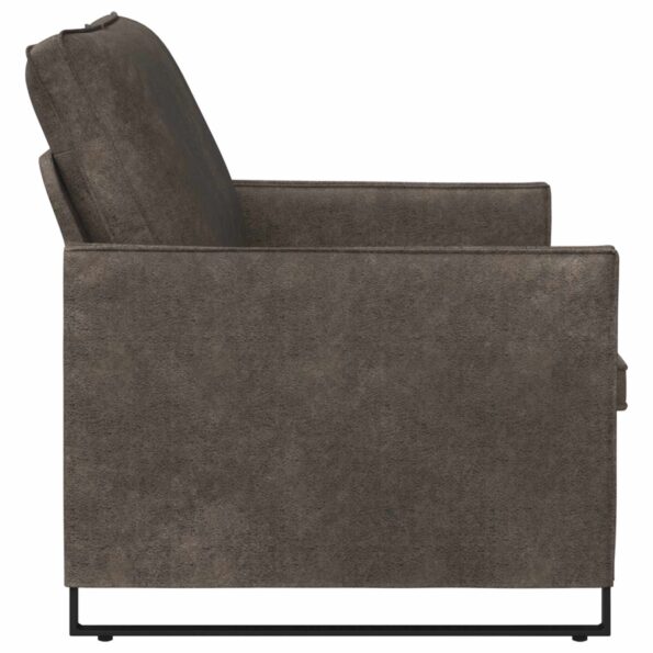 vidaXL Sofa pre 2 osoby Tmavosivá 130 x 81 x 82 cm – Obrázok 4