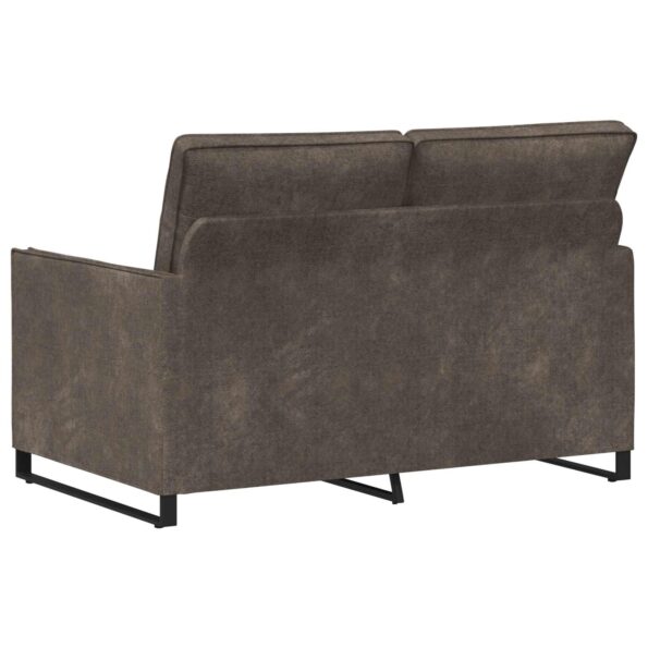 vidaXL Sofa pre 2 osoby Tmavosivá 130 x 81 x 82 cm – Obrázok 5