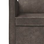 vidaXL Sofa pre 2 osoby Tmavosivá 130 x 81 x 82 cm – Obrázok 6