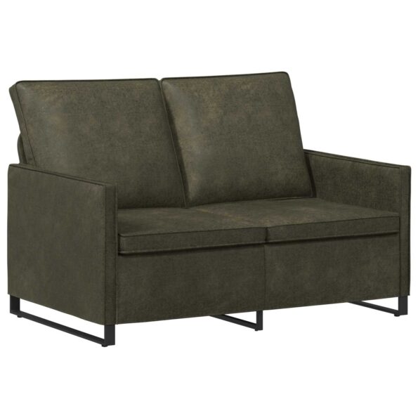 vidaXL Sofa pre 2 osoby Armádna zelená 130 x 81 x 82 cm – Obrázok 2