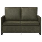 vidaXL Sofa pre 2 osoby Armádna zelená 130 x 81 x 82 cm – Obrázok 3