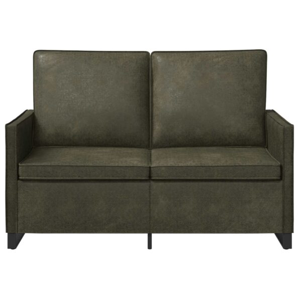 vidaXL Sofa pre 2 osoby Armádna zelená 130 x 81 x 82 cm – Obrázok 3