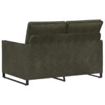 vidaXL Sofa pre 2 osoby Armádna zelená 130 x 81 x 82 cm – Obrázok 5