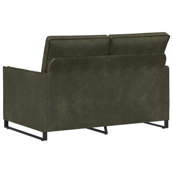 vidaXL Sofa pre 2 osoby Armádna zelená 130 x 81 x 82 cm – Obrázok 5