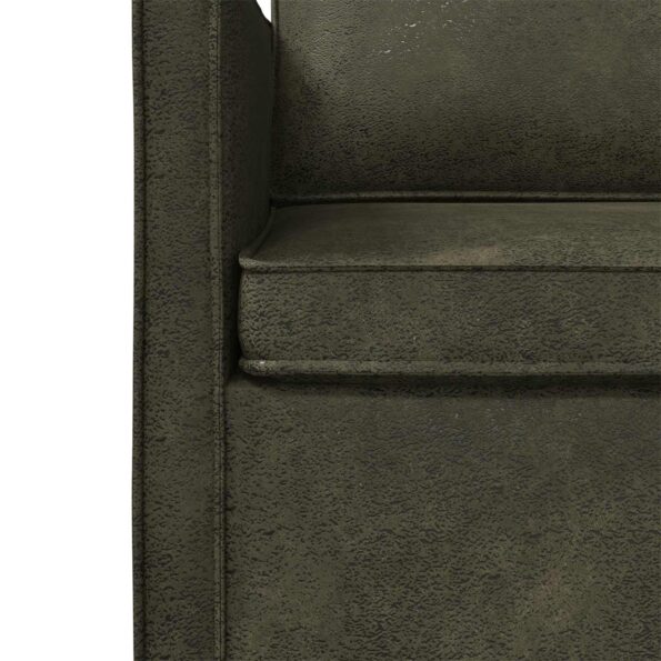 vidaXL Sofa pre 2 osoby Armádna zelená 130 x 81 x 82 cm – Obrázok 6