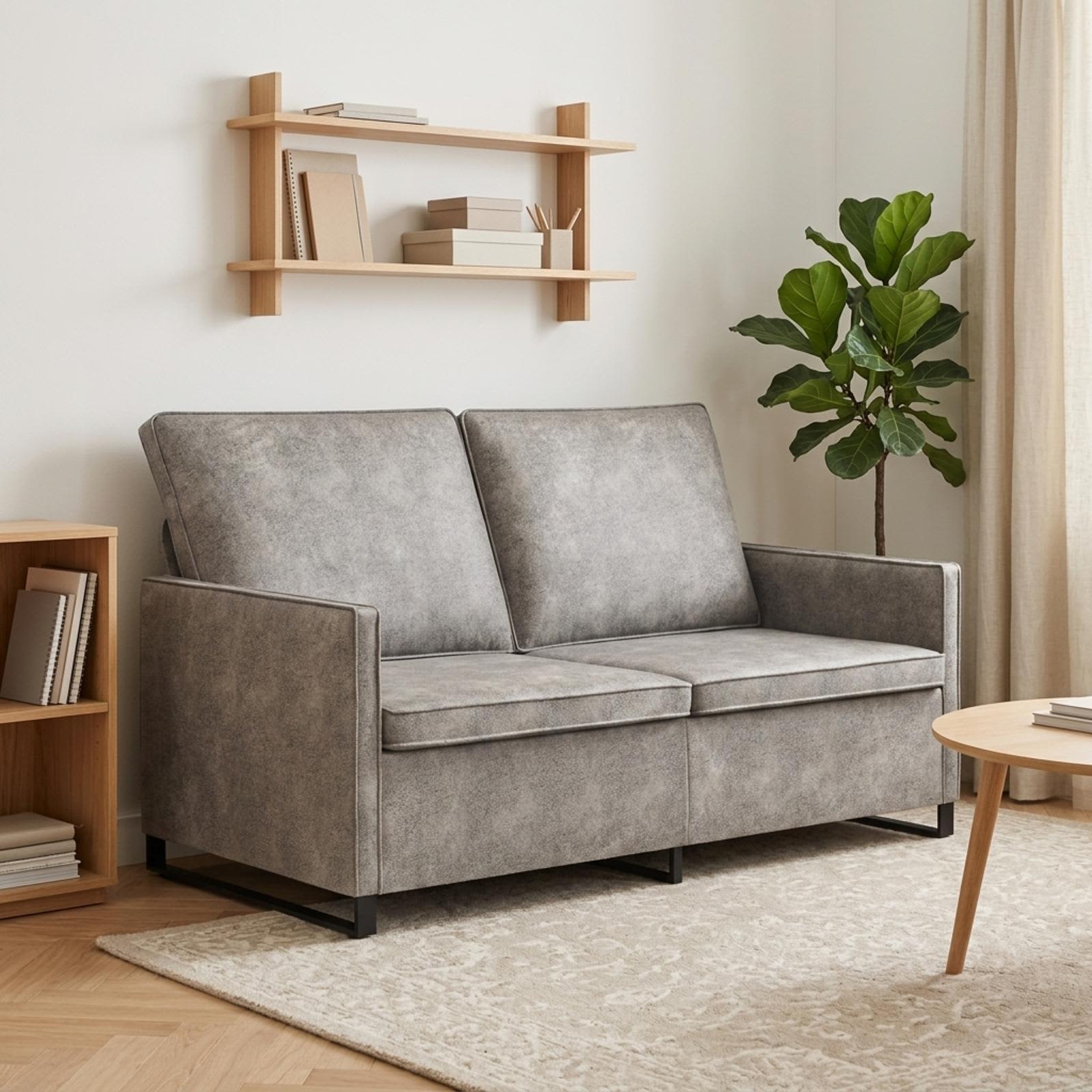 42040996_1.jpg vidaXL Sofa pre 2 osoby Svetlosivá 150 x 81 x 82 cm – Obrázok 1