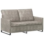vidaXL Sofa pre 2 osoby Svetlosivá 150 x 81 x 82 cm – Obrázok 2