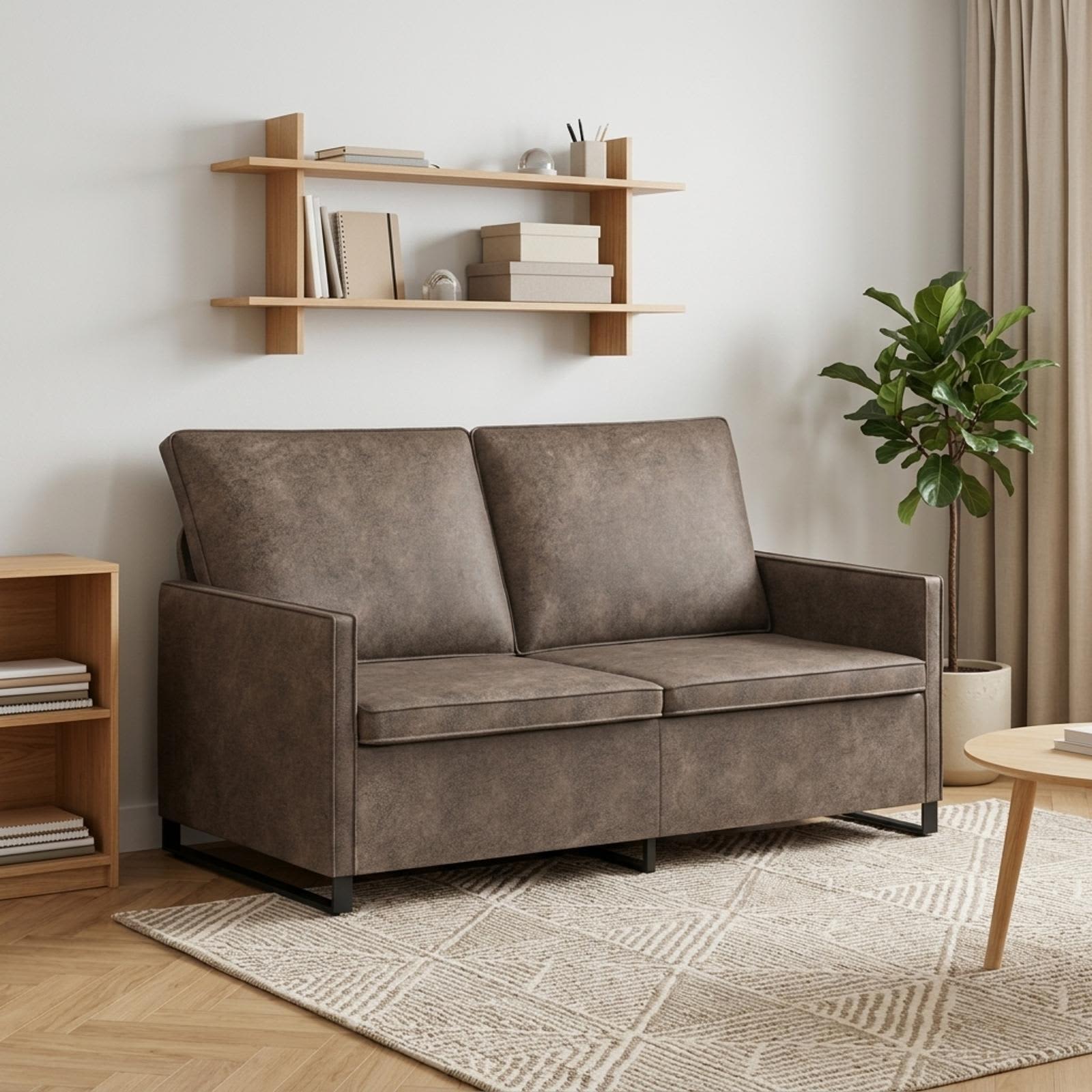 42040997_1.jpg vidaXL Sofa pre 2 osoby Tmavosivá 150 x 81 x 82 cm – Obrázok 1