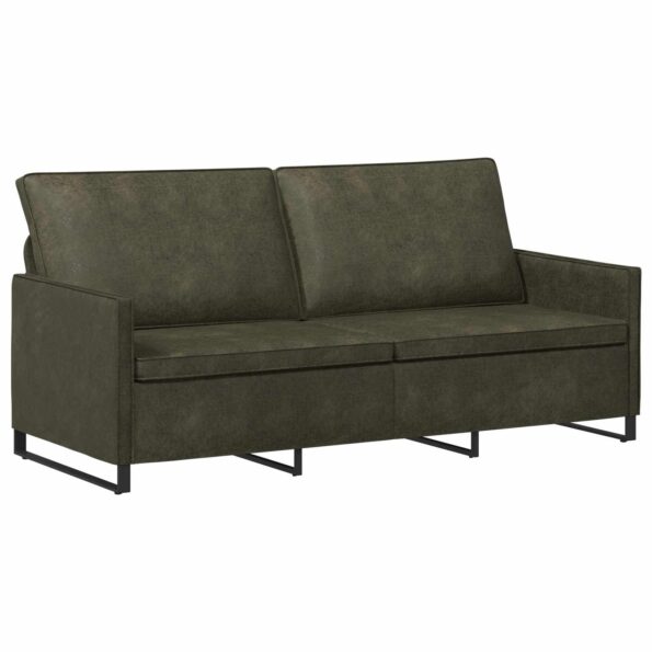 vidaXL Sedačka pre 3 Armádna zelená 190 x 81 x 82 cm – Obrázok 2