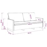 vidaXL Sedačka pre 3 Armádna zelená 190 x 81 x 82 cm – Obrázok 9