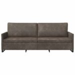 vidaXL Sedačka pre 3 Tmavosivá 220 x 81 x 82 cm – Obrázok 3