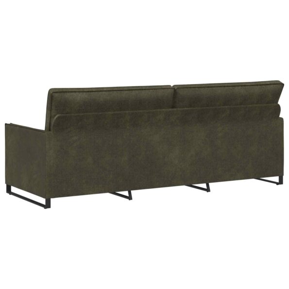 vidaXL Sedačka pre 3 Armádna zelená 220 x 81 x 82 cm – Obrázok 5